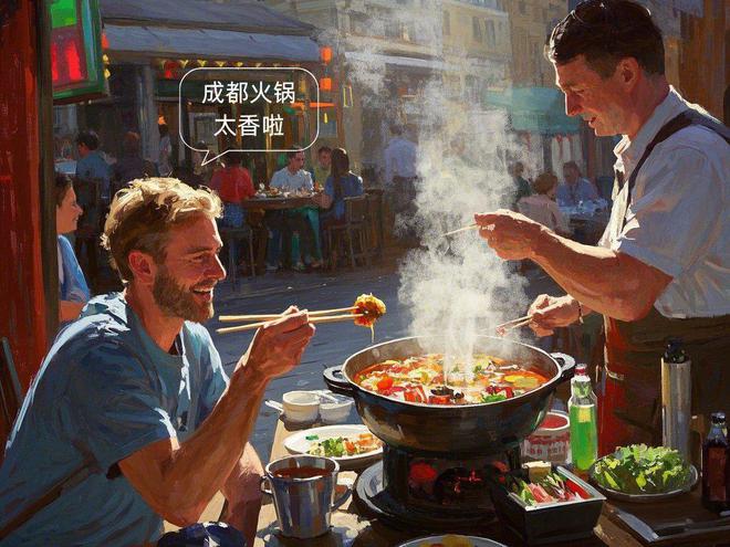 国文化：外国小哥感受成都火锅隐藏的魅力！PG电子游戏麻将胡了西方媒体未曾揭露的中(图2)