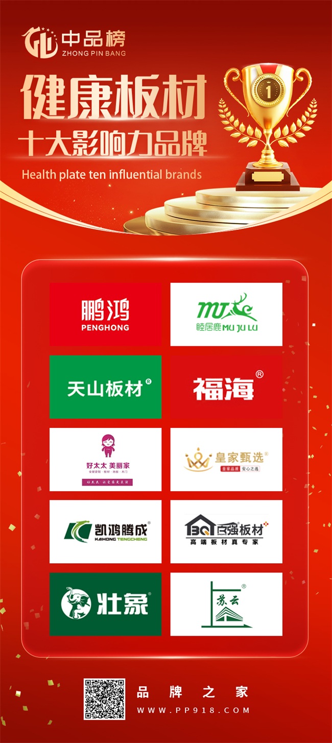 中品榜”健康板材十大品牌榜单公布麻将胡了见证辉煌：2025 “(图10)